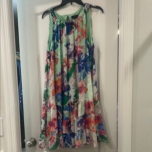 J.B.S. Women's Petite Multicolor Floral Top